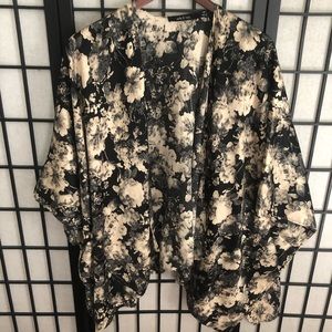 Silky Floral Kimono